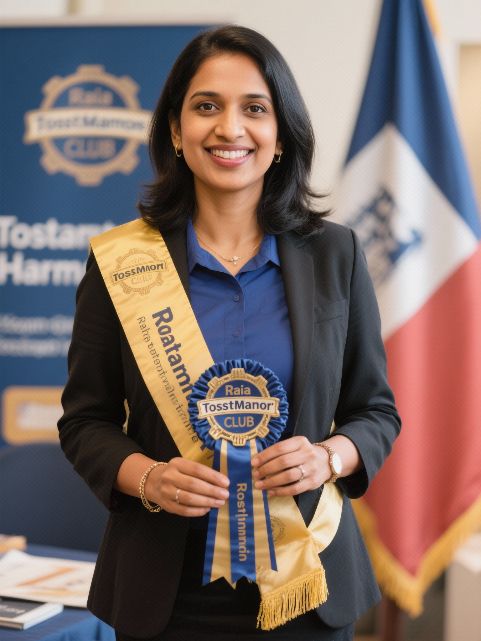 Ria Harman, Norwich, Connecticut Speakers club president and distinguished speaker